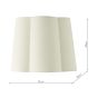 Jordana Ivory Cotton Scalloped Shade 27cm