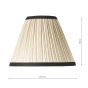 Judy Natural Linen Tapered Drum Shade 21cm