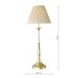 Judy Table Lamp Satin Gold With Shade