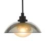 Kadience 3 Light Cluster Pendant Satin Black and Smoked Glass