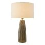 Kaulana Table Lamp Brown Ceramic With Shade