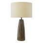 Kaulana Table Lamp Brown Ceramic With Shade