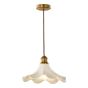 Kayla Pendant Antique Bronze and Cream Ceramic