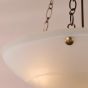 Keita 3 Light Pendant Antique Bronze and Alabaster Glass