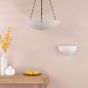 Keita Wall Light Alabaster Glass and Antique Bronze
