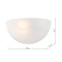 Keita Wall Light Alabaster Glass and Antique Bronze