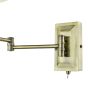 Kensington 1 Light Swing Arm Wall Light Antique Brass