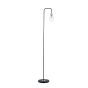 Kiefer Floor Lamp Black & Antique Brass