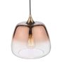 Klaxon 1 Light Pendant Ombre Copper Glass