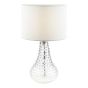 Kristina Table Lamp Textured Glass With Shade