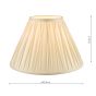 Laura Ashley Fenn Silk Empire Drum Shade Ivory 25cm/10 inch