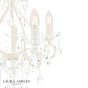 Laura Ashley Shamley 5lt Chandelier Matt White Glass