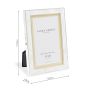 Laura Ashley Mother Of Pearl Photo Frame Polished Silver