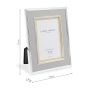 Harrison Photo Frame Pale Charcoal Linen 4" x 6"