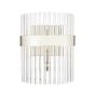 Laura Ashley Alexa Wall Light Glass and Polished Nickel