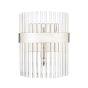 Laura Ashley Alexa Wall Light Glass and Polished Nickel
