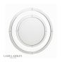 Laura Ashley Evie Small Round Mirror Clear Frame 60cm