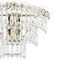 Laura Ashley Enid Wall Light Faceted Glass and Polished Nickel