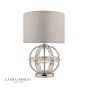Laura Ashley Aidan Table Lamp Polished Chrome and Glass With Shade