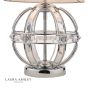 Laura Ashley Aidan Table Lamp Polished Chrome and Glass With Shade