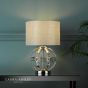 Laura Ashley Aidan Table Lamp Polished Chrome and Glass With Shade