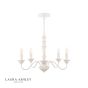 Laura Ashley Tate 5lt Pendant Distressed Off White Fitting Only