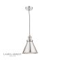 Laura Ashley Rufus Pendant Polished Chrome 