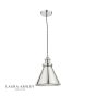 Laura Ashley Rufus Pendant Polished Chrome 