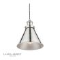 Laura Ashley Rufus Pendant Polished Chrome 