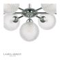 Laura Ashley Atherton 7lt Semi Flush Polished Chrome Glass 