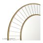 Laura Ashley Clemence Medium Round Mirror Gold Leaf 80cm