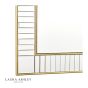 Laura Ashley Clemence Square Mirror Gold Leaf 90cm