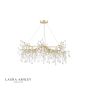 Laura Ashley Willow 5lt Pendant Satin Champagne Crystal 