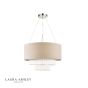 Laura Ashley Genevieve 5lt Pendant Grey Shade Glass