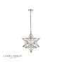 Laura Ashley Large Star Pendant Silver Glass 