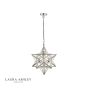 Laura Ashley Large Star Pendant Silver Glass 
