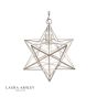 Laura Ashley Large Star Pendant Silver Glass 