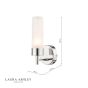 Laura Ashley Howard Bathroom Wall Light Polished Chrome IP44