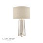 Laura Ashley Star Table Lamp Antique Brass and Glass With Shade