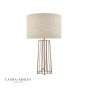 Laura Ashley Star Table Lamp Antique Brass and Glass With Shade