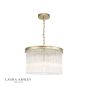 Laura Ashley Manon 3lt Pendant Champagne Clear Glass 