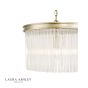 Laura Ashley Manon 3lt Pendant Champagne Clear Glass 