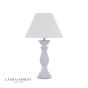 Laura Ashley Chedworth Table Lamp Concrete & Polished Nickel With Shade
