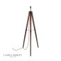 Laura Ashley Burdale Tripod Floor Lamp Dark Wood & Industrial Brass Base Only