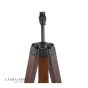 Laura Ashley Burdale Tripod Floor Lamp Dark Wood & Industrial Brass Base Only