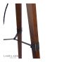 Laura Ashley Burdale Tripod Floor Lamp Dark Wood & Industrial Brass Base Only