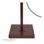 Laura Ashley Burdale Adjustable Floor Lamp Dark Wood & Industrial Brass Base Only
