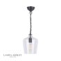 Laura Ashley Ockley Bottle Pendant Glass & Matt Black 