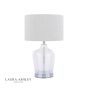 Laura Ashley Ockley Touch Table Lamp Polished Chrome & Glass With Shade