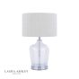 Laura Ashley Ockley Touch Table Lamp Polished Chrome & Glass With Shade